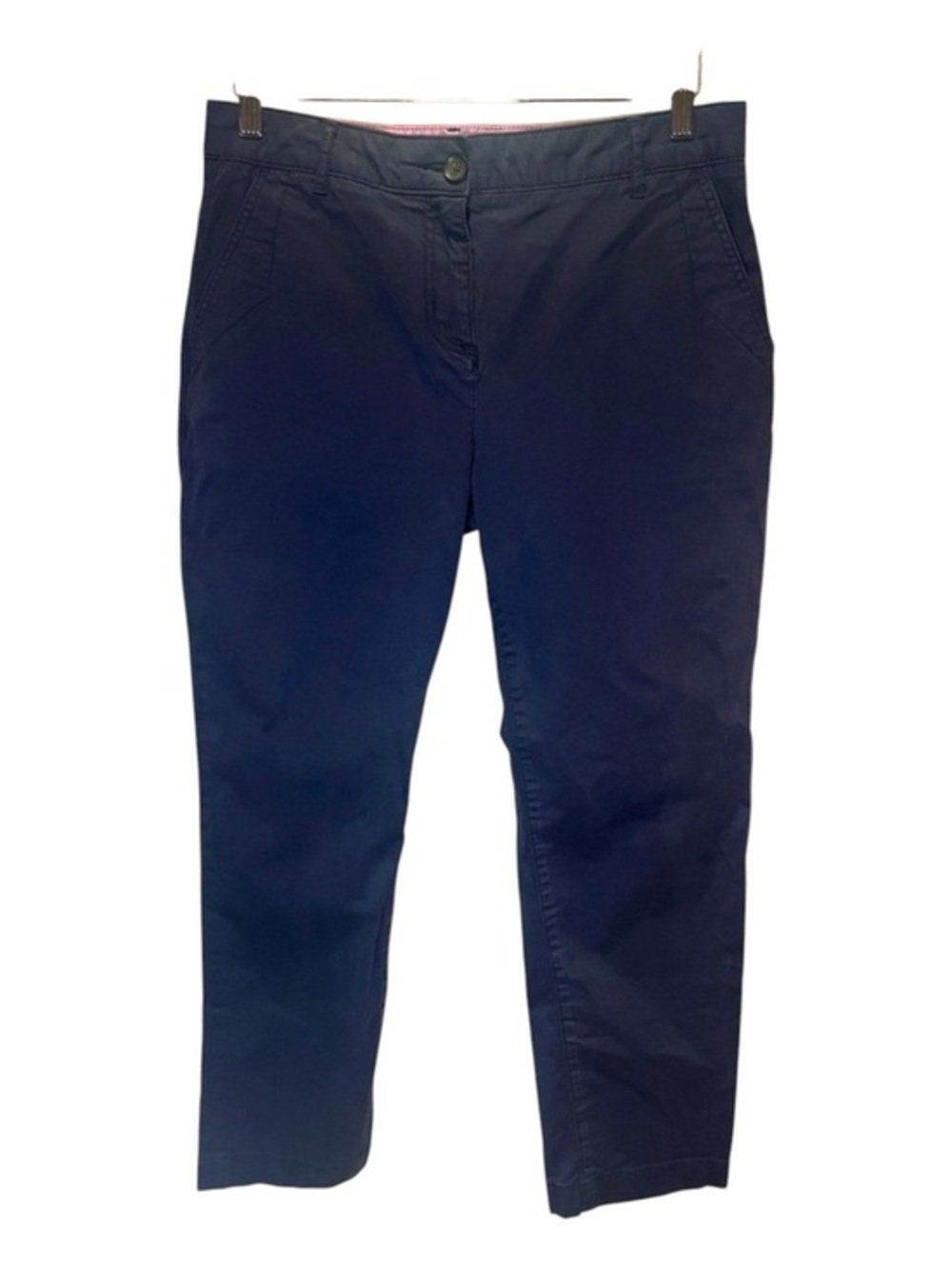 Boden Women’s Navy Blue Chino Style Cropped Pants Size 8 Petite